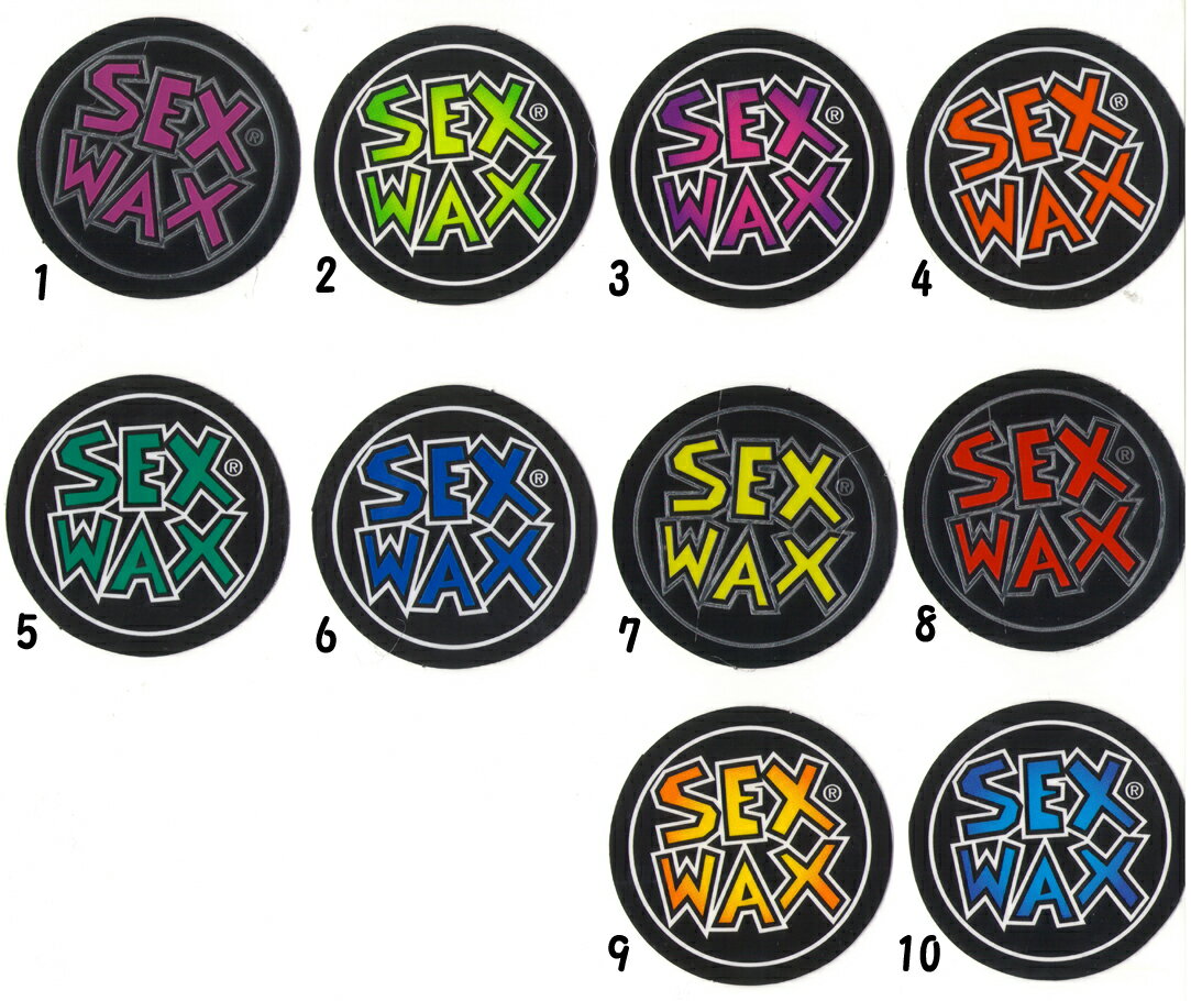 セックスワックス (SEX WAX) ニューサークルステッカー New Circle Stickers 直径5cm サーフィンワックス スヌーピー サーフボード ミュージアム グッズ イラスト 画像 アフタヌーンティー 当たり 六本木 車 人気 貼り方 amazon 作成 メルカリ セット ボルコム 防水 作成