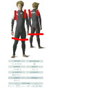 ビーウェット(BE WET) ACROSS 2*2mm オーダーショートジョンウェットスーツ袖なし短丈パンツ FULLSUITS WETSUITS ORDER ...