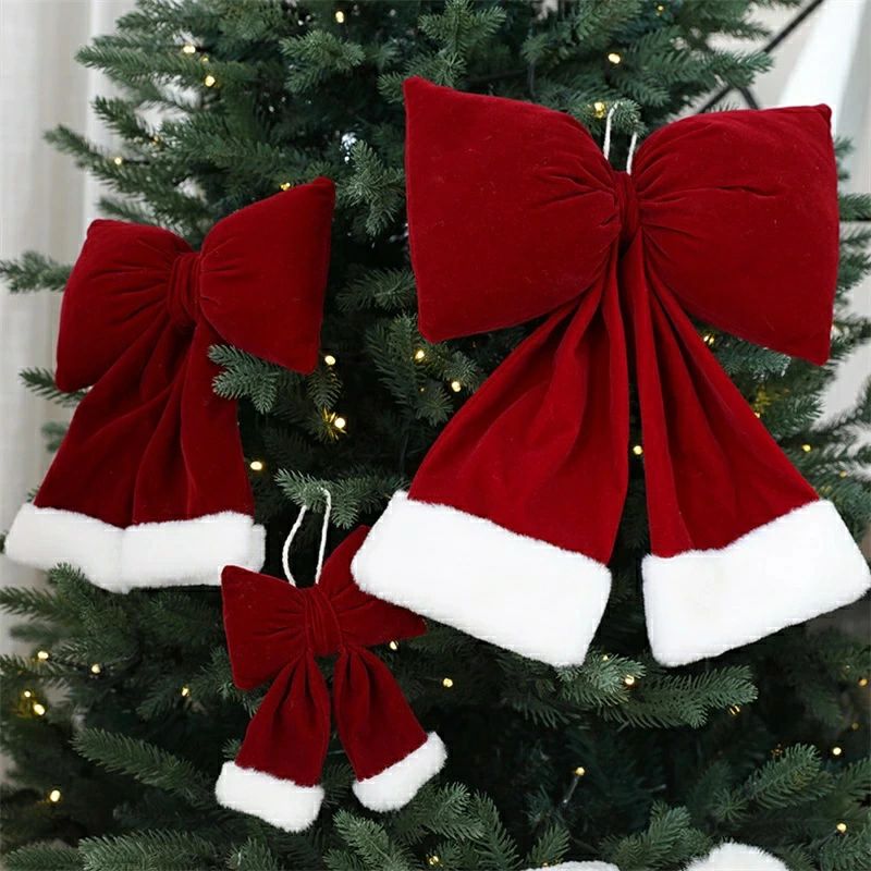 クリスマスツリー 飾り オーナメント リボン 装飾 飾り付け 吊り下げ ハンドメイド クリスマス 飾り置..