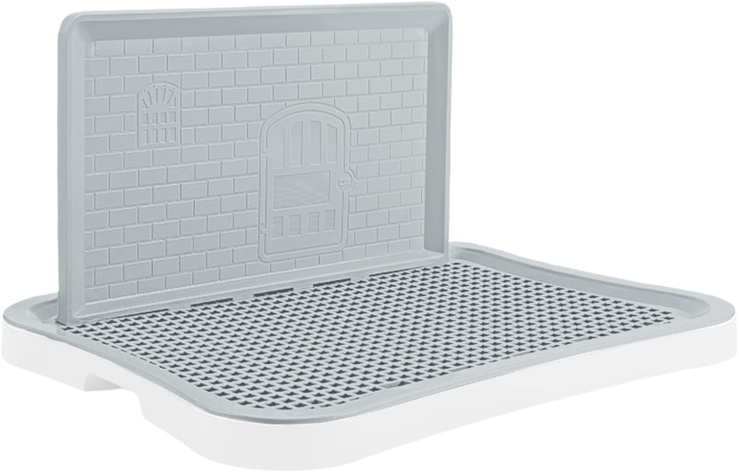 トイレ 犬 トイレトレー ペットトイレ ペットトレー 51*40CM 大型犬トイレ トレイ ワイド 犬用トイレ お掃除簡単 抗菌 トイレ 犬用トレイ ボックス (ホワイト)