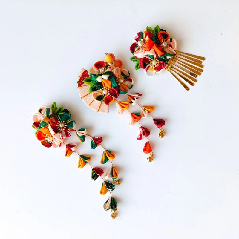 着物髪飾り 和装髪飾り 和装小物 子供 七五三 卒業式髪飾り 成人式髪飾り 結婚式髪飾り 花火大会 花 浴..