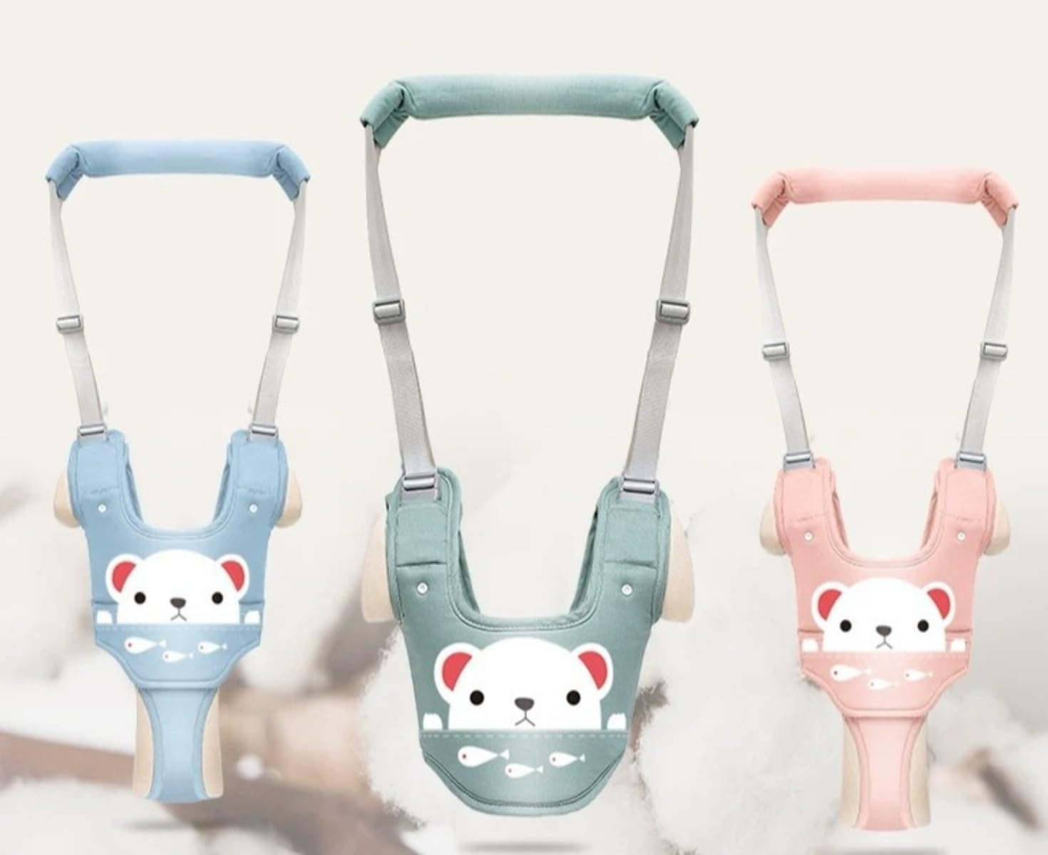 歩行練習 歩行器 歩行学習ベルト ベビー歩行補助ベルト メッシュ ハーネス 調整可能 キッズ 子供 幼児 赤ちゃん用 ウォーキングハーネス 迷子紐 ベビーウォーカー 補助具 ロープ 安全 転び防止 (ピンク)