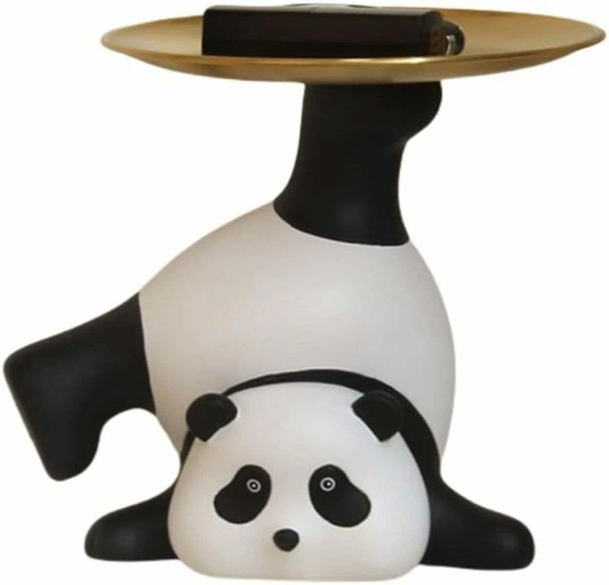 パンダ 置物 鍵スタンド 玄関収納 アクセサリー 動物 トレイ 収納 スタンド シュエリーホルダー 卓上収..