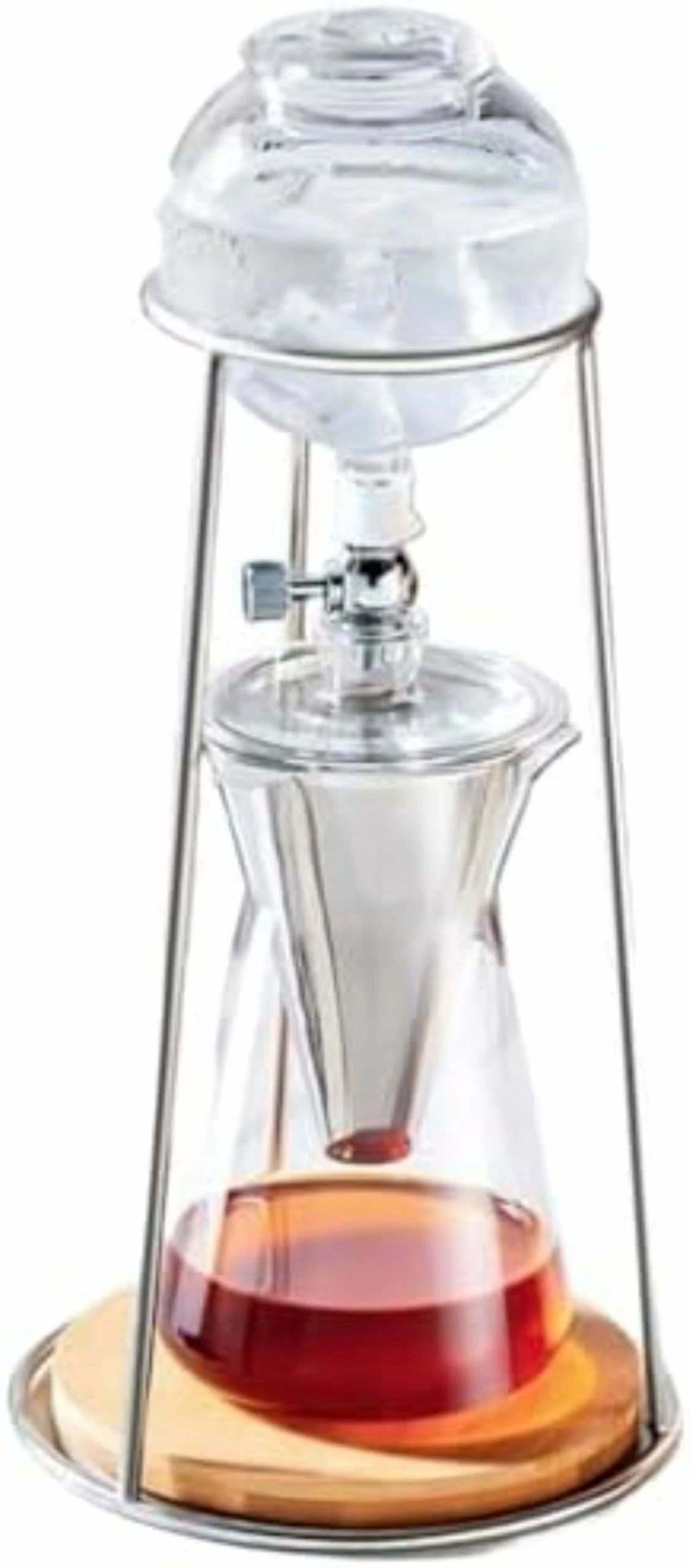 水出しコーヒーメーカー ウォータードリッパー アイスコーヒーメーカー 水出しコーヒーポット 水出しコーヒー 器具 滴下式 グラス 透明 水出しコーヒーポット コールドブリューメーカー 水出し 耐熱ガラス 冷萃 コーヒーサーバー アイスコーヒー対応 エスプレッソ手作り