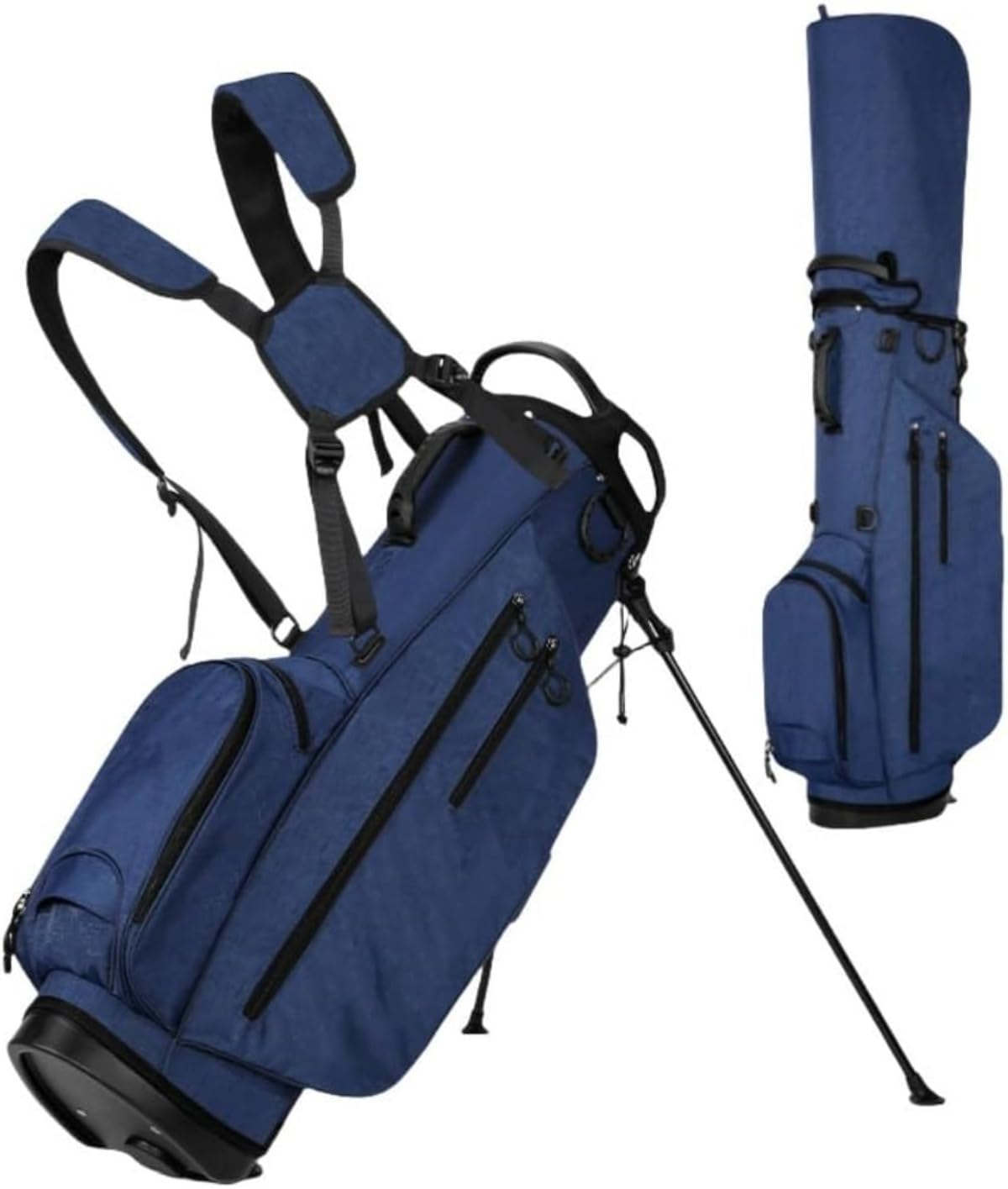多機能ゴルフスタンドバッグ ゴルフバッグ キャディバッグ スタンド ゴルフ セルフスタンド 5分割 12本..