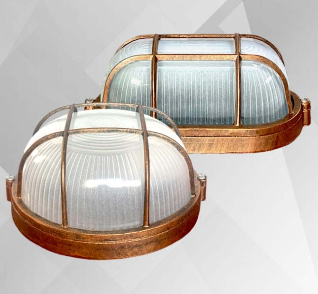 防水ランプ、E27、マリンウォールランプランプ、航海用、IP54定格、屋外ウォールライト、アンティーク..