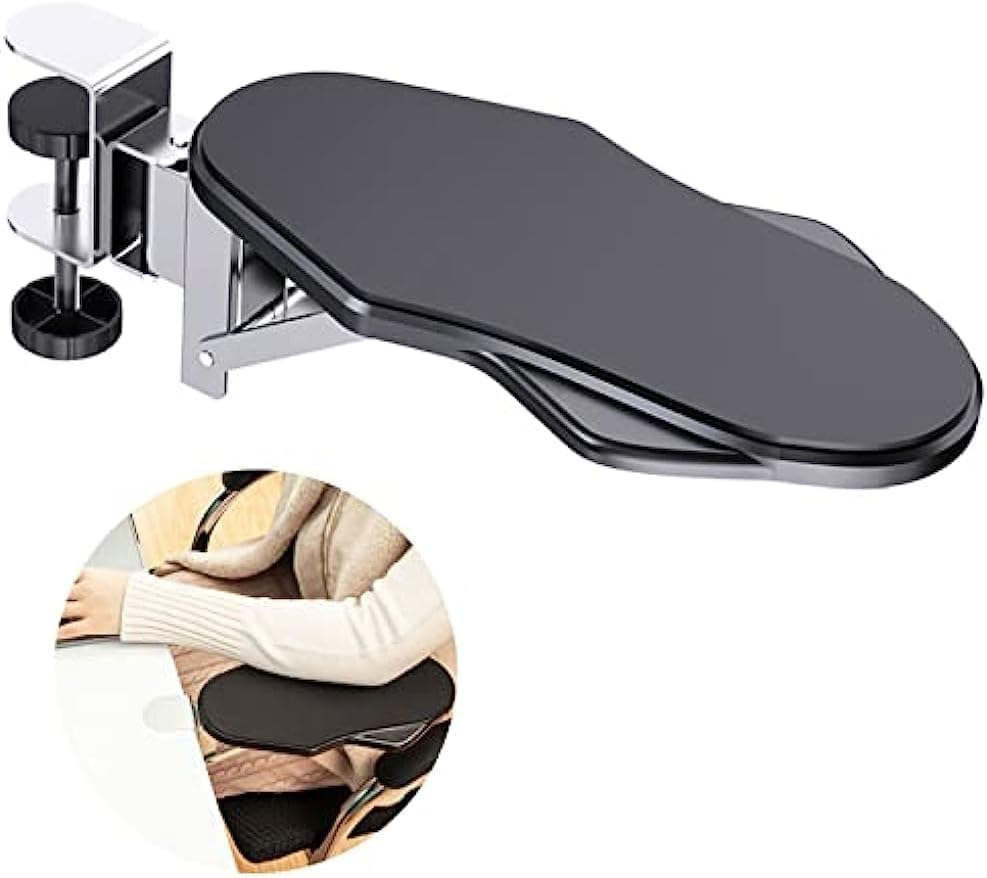 デスクエクステンダー 肘置きデスク パソコン肘置き デスク用リストレスト デスク周り 便利グッズ 肘掛..