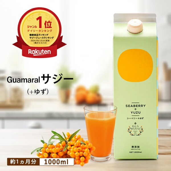 サジー ジュース ＋ゆず 1000ml 1本 ゆず味 柚子 シーベリー saji 紙パック サジージュース 鉄分 鉄分..