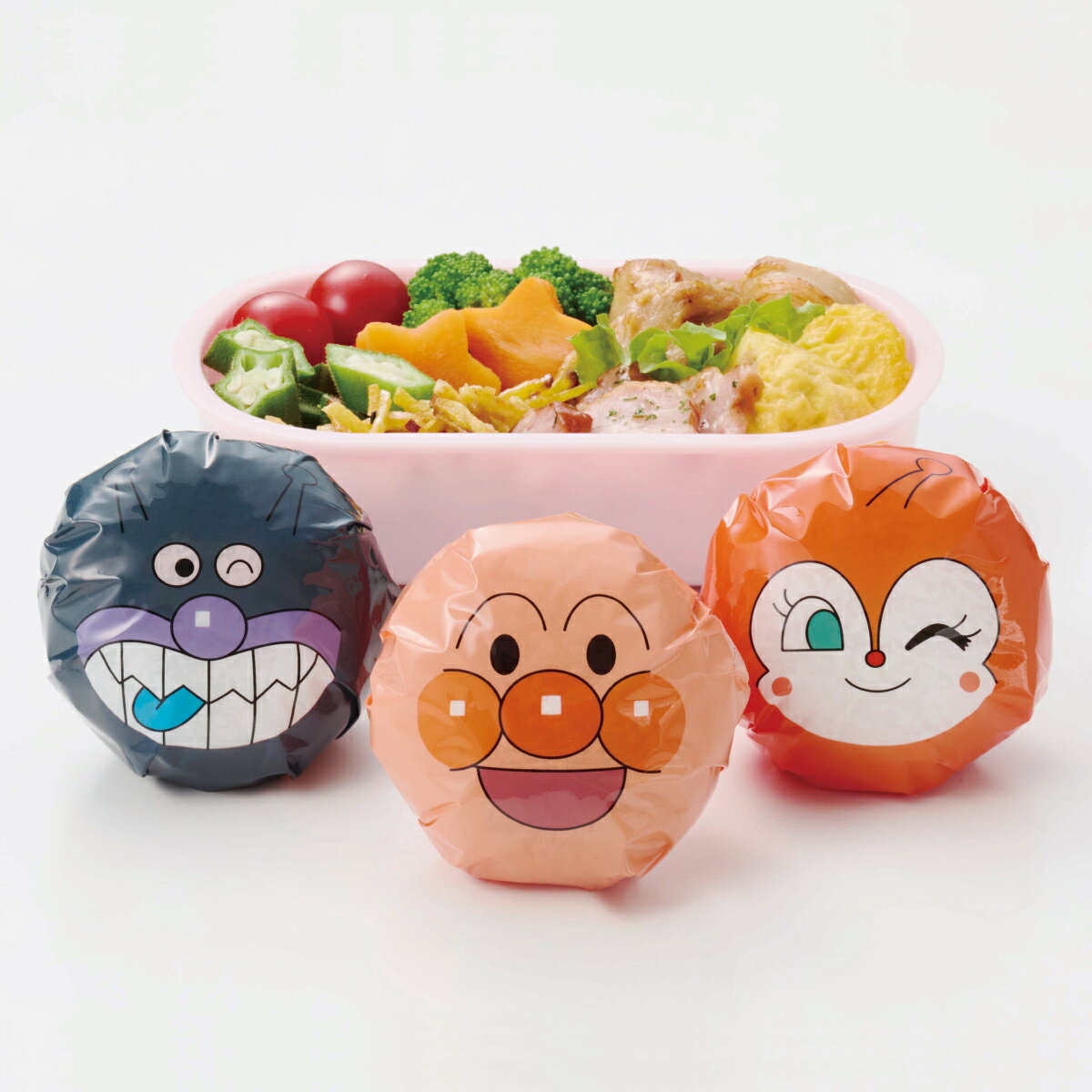 Rakuten - それいけ！アンパンマン おにぎりラップ お顔柄 おにぎり フィルム おにぎりシート おむすび 袋 おむすびシート おむすびパック キャラ弁 デコ弁 キャラクター ばいきんまん ドキンちゃん 保育園 幼稚園 お弁当 遠足 運動会 [M便 1/8] [11002]
