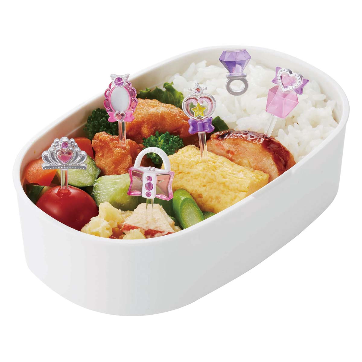 樂天商城 - キラキラ ピック ピックス 串 お弁当グッズ お弁当 ランチ グッズ キャラ弁 デコ弁 かわいい 女子 女の子 子供 おしゃれ お姫様 ボトル ミラー リング ティアラ ステッキ ポーチ トルネ [M便 1/4] [11013]