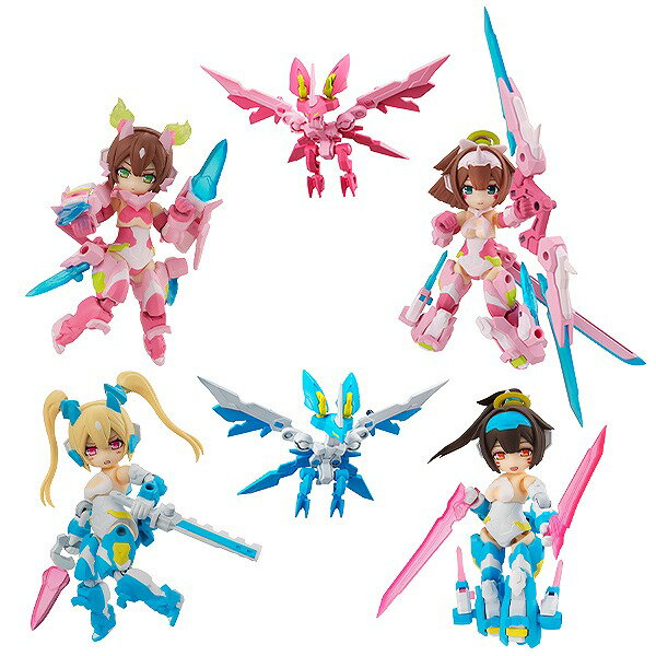 デスクトップアーミー メガミデバイス 朱羅シリーズ(桜鬼、蒼衣)　塗装済み完成品〔メガハウス〕（210304予約開始）