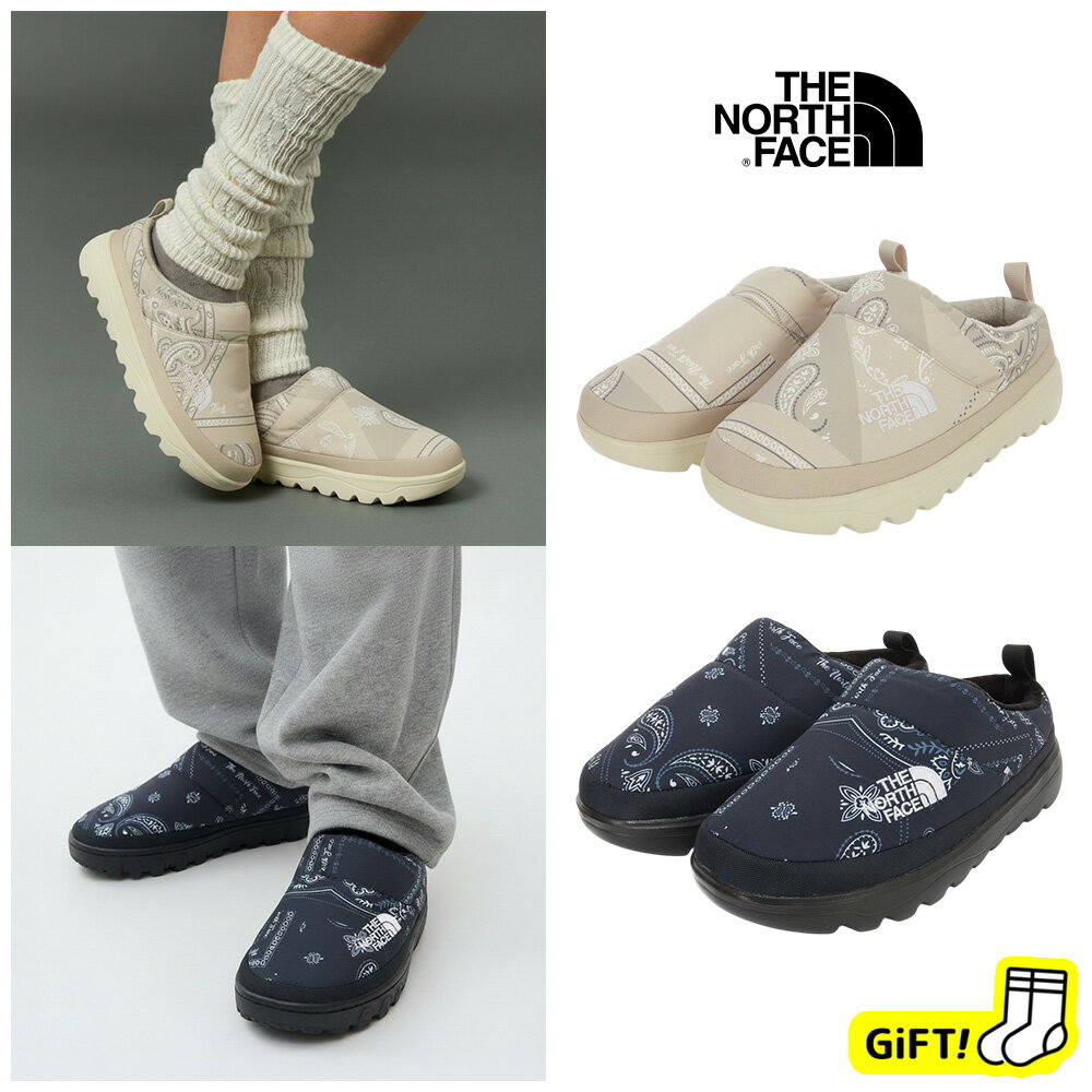 ☆送料無料☆ ノースフェイス スリッポン THE NORTH FACE NOVELTY SNOW MULE ペイズリー ウィンターシューズ ルームシューズ スリッパ 軽量 保温性 レディース メンズ 韓国ノースフェイス BEIGE NAVY NS85R67A NS85R67B 【韓国正規品/関税込/靴下 ギフト】