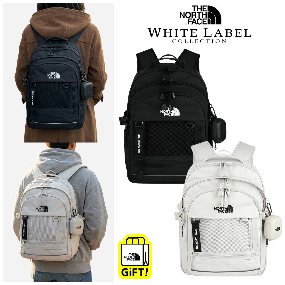 ★最大2000円クーポン★ 送料無料 ノースフェイス リュック THE NORTH FACE STANDARD MAX BACKPACK WHITE LABEL ホワイトレーベル バックパック 韓国限定 大容量 収納 通勤 通学 バッグ 韓国ノースフェイス BLACK WHITE SAND カバン 【韓国正規品/関税込/エコバッグ ギフト】