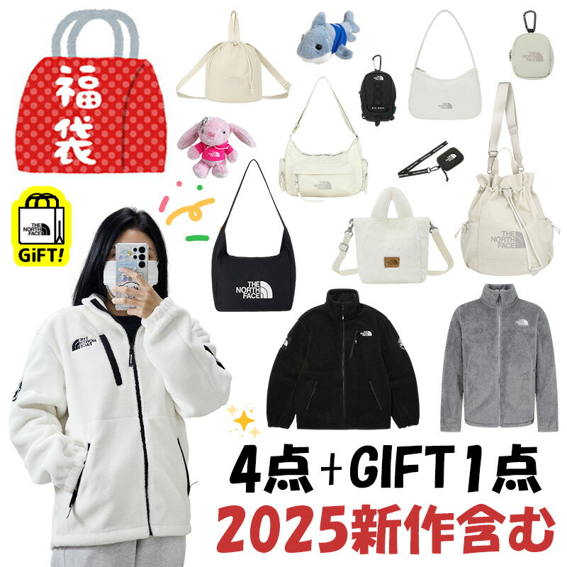 送料無料 [THE NORTH FACE] 2026 福袋 RANDOM バック フリース 4点 セット エコバッグ贈呈 ァッション コーディ 日常 デイリー ランダムパック ラッキーバッグ 男女兼用 冬 韓国ノースフェイス 2025 新商品含む