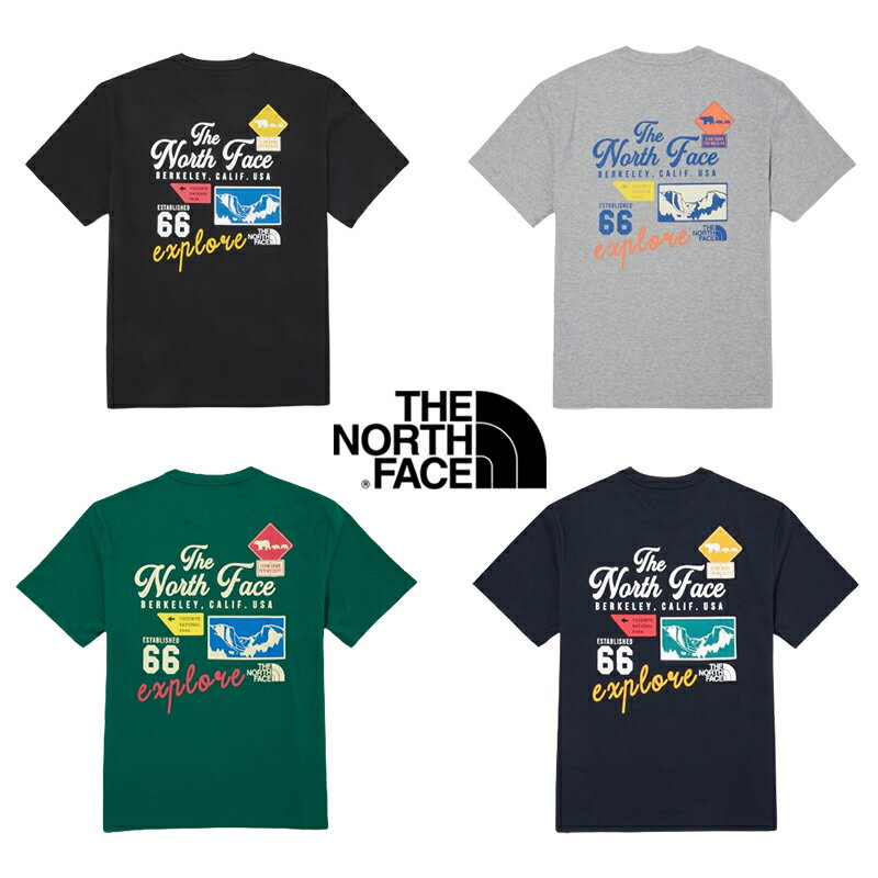 送料無料 THE NORTH FACE EMBLEM ARCHIVE S/S R/TEE ザノースフェイス 韓国正規品 Tシャツ 半袖 夏 ロゴ 大きいサイズ メンズ レディース 大人 おしゃれ 可愛い カジュアル コーデ