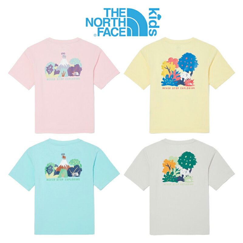 送料無料 THE NORTH FACE KIDS WILD EXPLORE S/S R/TEE ザノースフェイス 韓国正規品 キッズ 子供 Tシャツ 半袖 夏 肌触り 暑い 男の子 女の子 男児 女児 可愛い 2024 コーデ