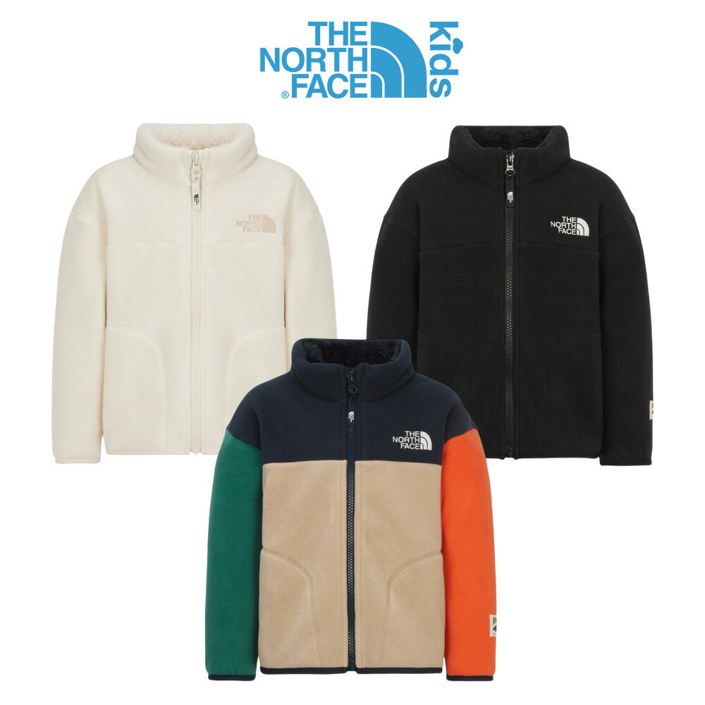 ★送料無料★ ノースフェイス フリース THE NORTH FACE KIDS LOYALTON EX FLEECE JACKET キッズ 子供 ジャケット アウター ジップアップ もこもこ 防寒 寒さ対策 軽い 冬 おしゃれ シンプル カジュアル 可愛い コーデ 韓国 NJ4FR54 【韓国正規品/関税込/エコバッグ ギフト】