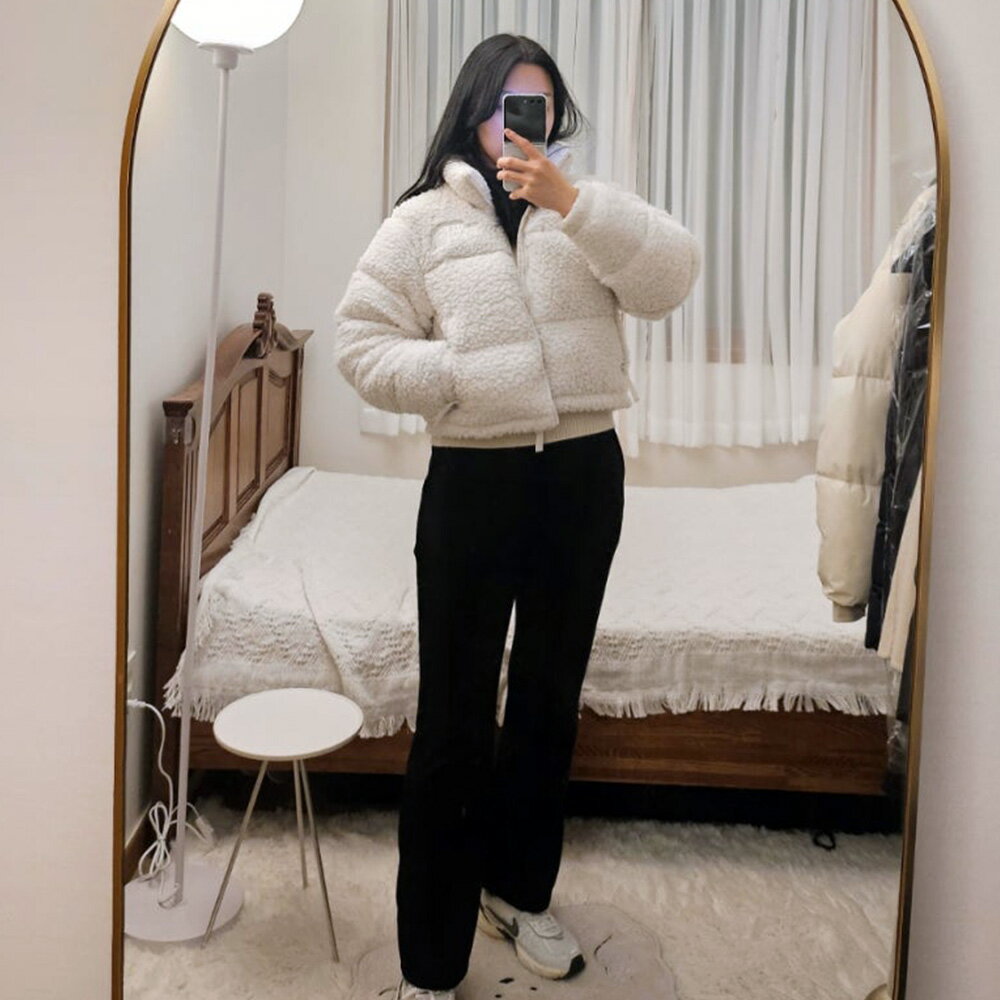 ＼エコバッグ ギフト/ 送料無料 THE NORTH FACE W SHERPA NUPTSE JACKET ザノースフェイス 韓国正規品 ダウンジャケット もこもこ フリース 防寒 冬 レディース WHITE NJ1DN97A