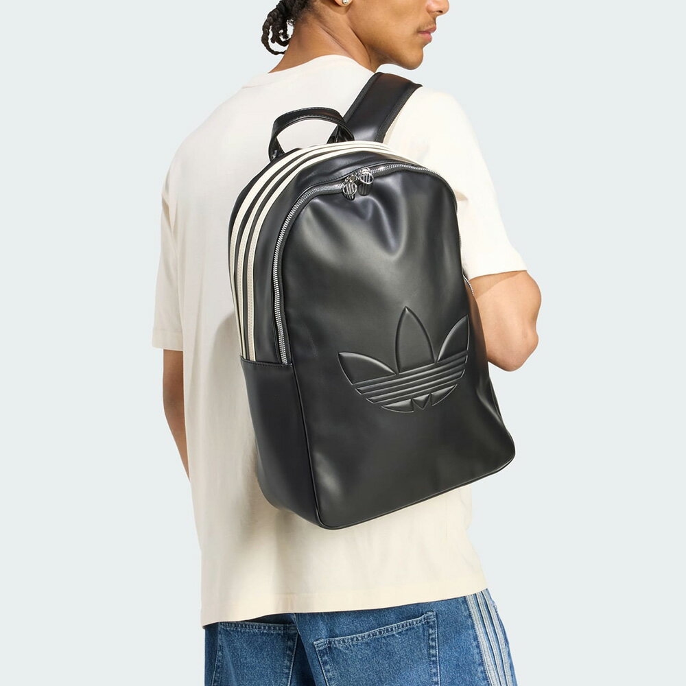 ＼エコバッグ ギフト/送料無料 ADIDAS ORIGINALS PU BACKPACK OUTLINE TREFOIL JC5...