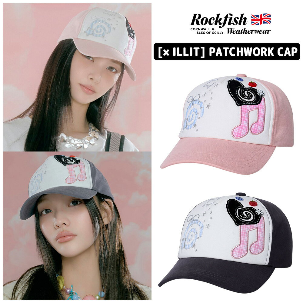 ●送料無料● ロックフィッシュウェザーウェア キャップ IT1ACBG1HA001 Rockfish Weatherwear  PATCHWORK CAP ロックフィッシュ  パッチワーク キャップ 帽子 春 夏 レディース ピンク ダークグレー 