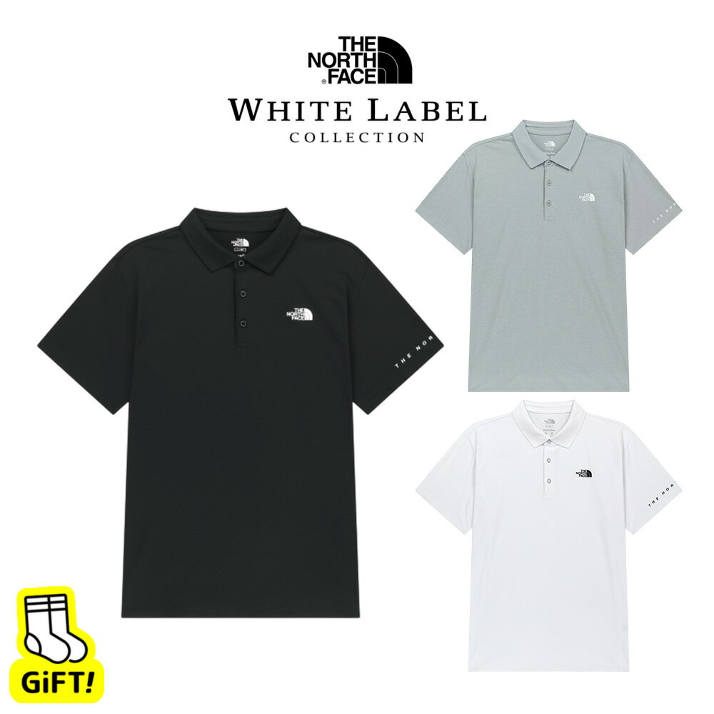 ☆送料無料☆ ノースフェイス ポロシャツ THE NORTH FACE STINSON S/S POLO WHITE LABEL ホワイトラベル 韓国ノースフェイス 半袖 ベーシック スポーツ アウトドア デイリー 男女兼用 夏 NT7PS02J NT7PS02L 【韓国正規品/関税込/靴下 ギフト】