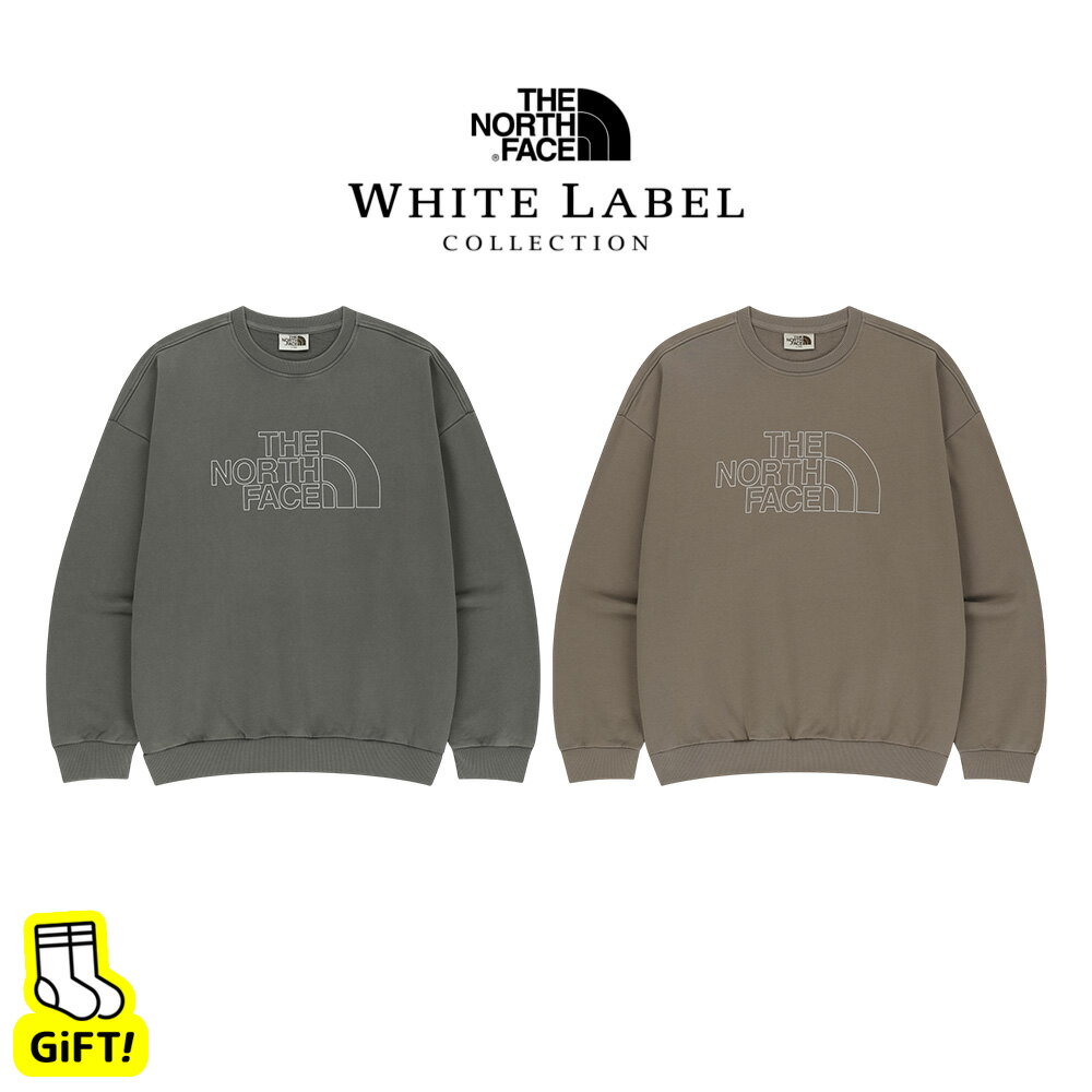 ☆送料無料☆ ノースフェイス スウェット THE NORTH FACE SUNFOLD SWEATSHIRTS WHITE LABEL ホワイトラベル 韓国ノースフェイス トレーナー 長袖 ルーズフィット オーバーサイズ カジュアル デイリー 男女兼用 NM5MS50J NM5MS50K 