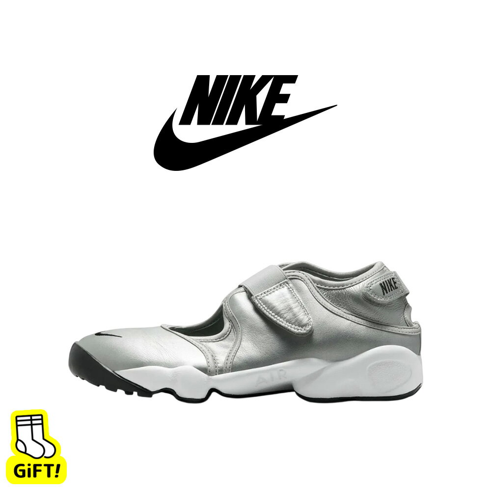 ☆スーパーSALE最大2000円クーポン☆ 送料無料 ナイキ スニーカー NIKE AIR RIFT LEATHER HM5737-003 エアリフト 足袋シューズ スニーカーサンダル レザー シルバー ストラップ レディース