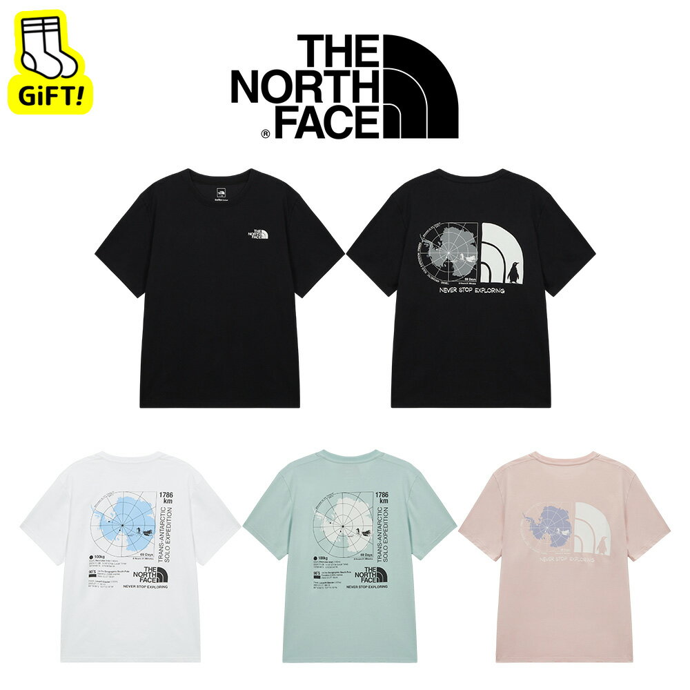 ☆送料無料☆ ノースフェイス Tシャツ THE NORTH FACE M’S 69DAYS EXPEDTION S/S R/ TEE 1 韓国ノースフェイス 半袖 カットソー ラウンドネック グラフィック バックプリント アウトドア デイリー カジュアル 男女共用 NT7US62A NT7US62B 