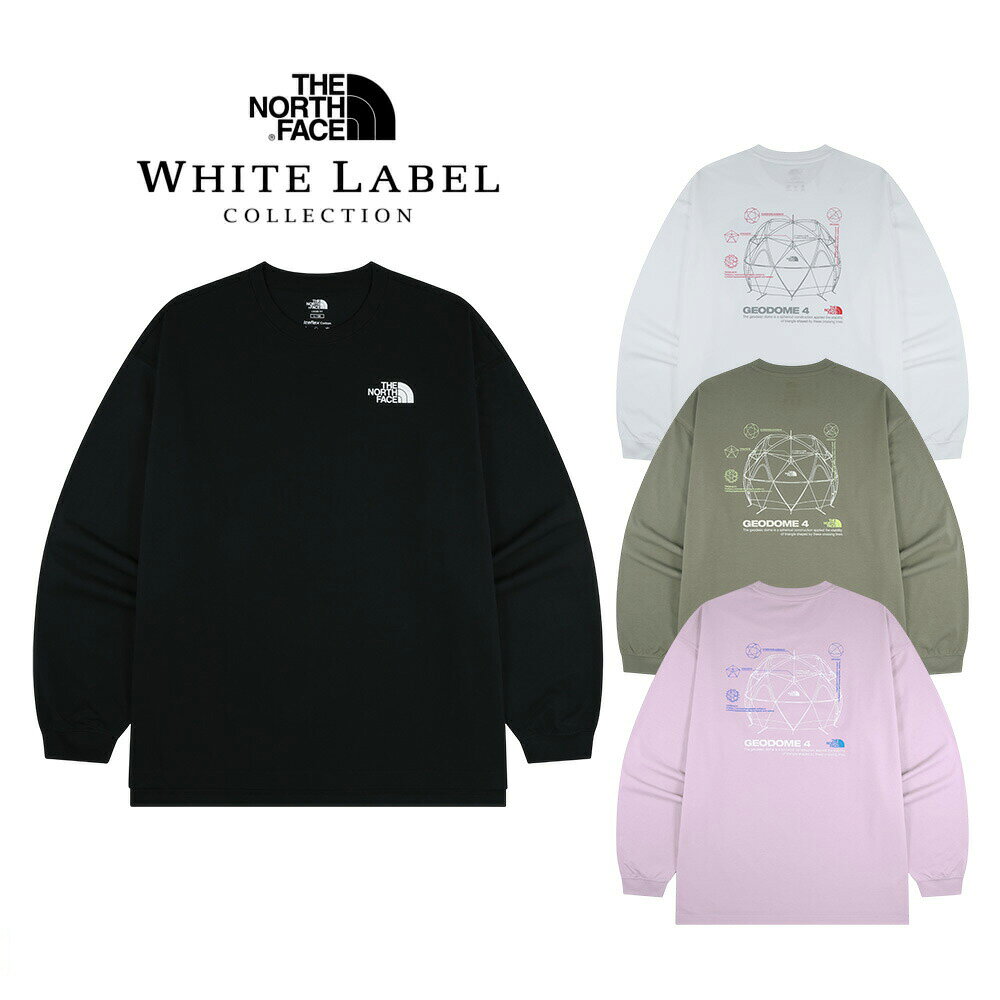 ★最大2000円クーポン★ 送料無料 ノースフェイス THE NORTH FACE GEODOME L/S R/TEE WHITE LABEL ホワイトレーベル 韓国ノースフェイス 長袖 スウェット Tシャツ カットソー カジュアル デーリー 