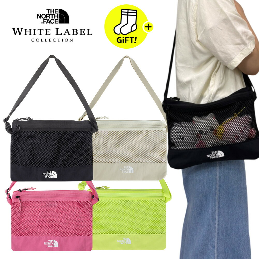 【靴下 ギフト】送料無料 THE NORTH FACE LINDEN MESH CROSS BAG ザノースフェイス リンデン メッシュ クロス バッグ 韓国正規品 ミニバッグ クロスバッグ 斜め掛け ショルダーバッグ サコッシュ ボディーバッグ メンズ レディース NN2PR15J NN2PR15Kのサムネイル