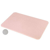 Yescom珪藻土バスマットLサイズ60cm×39cm足ふきマット風呂マット消臭速乾防カビピンク