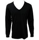 \期間限定30%OFF SALE/【メーカー直販】 インナー 天竺長袖V首 メンズ Hot Airy【BLUEMATE】