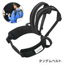 タンデムベルト バイク用 子供用 タンデム 安全ベルト二人乗り 持ち手付き ツーリング セーフティーベルト 反射材付き サイズ調整可能 カラー選択可 【送料無料...