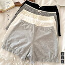 ぺチパンツ インナー ペチコート レディース ルームウェア ショート パンツ 3分丈 コットン 透け防止 ショートパンツ ボトムス 下着 かわいい 綿 重ね着 大人可愛い 森ガール 柔らかい 体型カバー レイヤード 着回し ゆったり おしゃれ ナチュラル シンプル