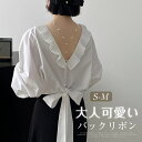 シャツ ブラウス レディース きれいめ フリル襟 シャツブラウス 綿 コットン バックリボン 長袖 トップス 大人可愛い カジュアル ナチュラル タック入り 通勤 オフィス ビジネス 春 夏 フォーマル 大人 バックデザイン 森ガール おしゃれ ゆったり 体型カバー