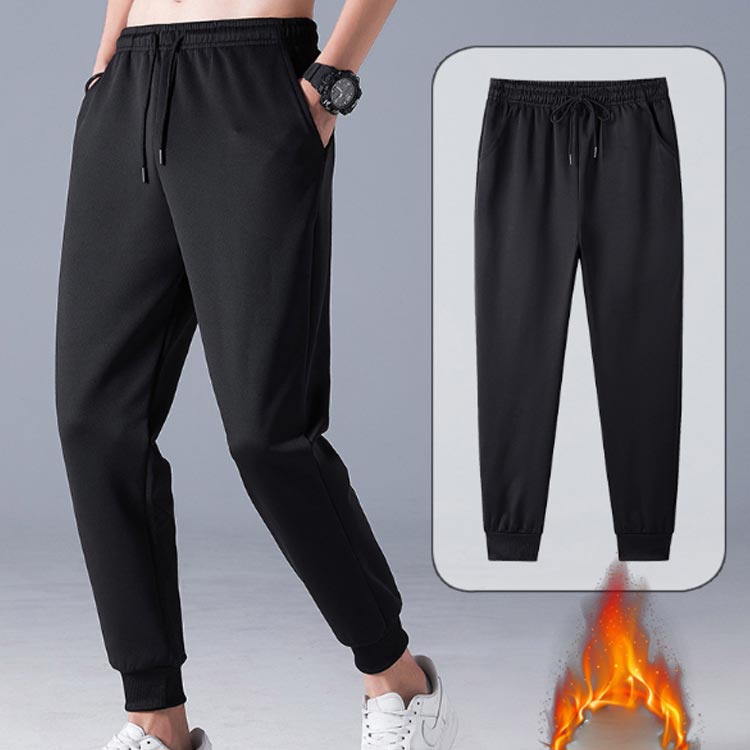 秋 メンズ スリム 暖パン 細身 秋冬 ルームウェア パンツ ジョガーパンツ イージーパンツ 裏起毛 ボアパ 厚手 スウエットパンツ