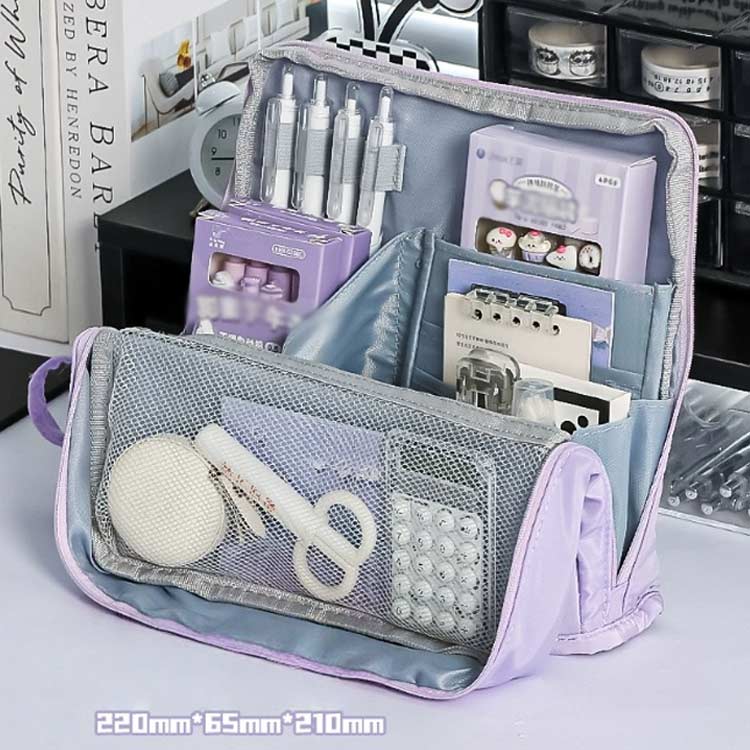筆箱 文房具 ポーチ ツールペンスタンド ペンケース 文房具 ペンポーチ 小物入れ 持ち運び 大容量 ペン ガジェット トラベル オフィス ケース 化粧ポーチ デスク収納 文具収納 シンプル おしゃれ かわいい 仕事 在宅ワーク リモートワーク yh-box-10130307 YHBOX楽天市場店 サンプル画像2