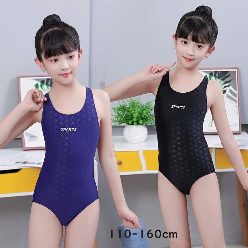 Rakuten - 水着 女の子 ワンピース 速乾 競技用 ハイレグ ガールズ ストレッチ UVカット トレーニング 練習着 水泳教室 スイミング
