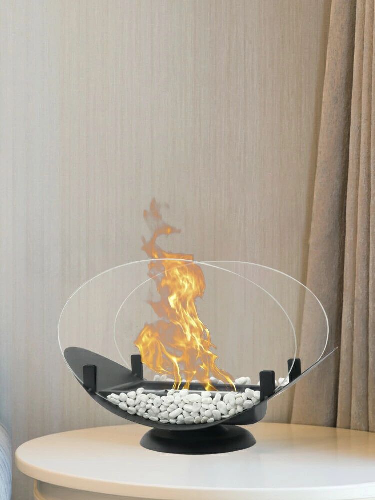 屋内用リアル炎アルコール暖炉／テーブル型ファイヤーピット／雰囲気づくり用イン...