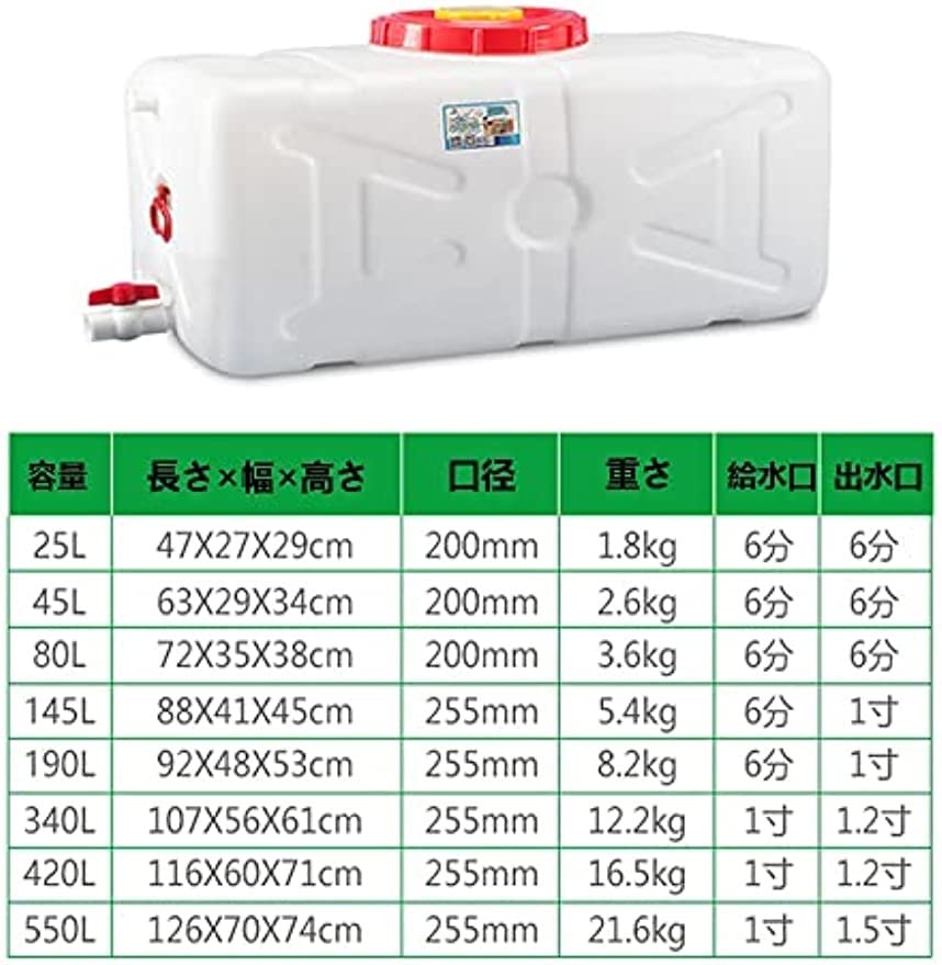 貯水タンク 貯水容器 雨水タンク 集水器 45L 80L 145L 190L 200L 340L 420L 550L ...