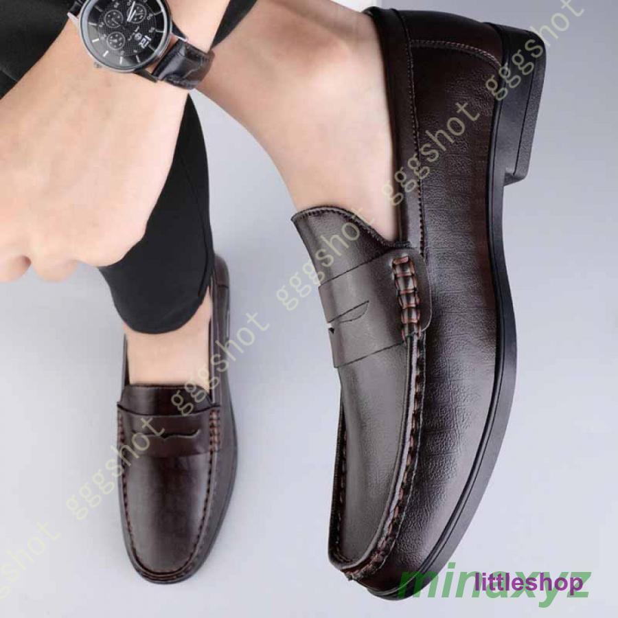 メンズ ドライビングシューズ ビジネスシューズ 革 ローファー スリッポン モカシン 軽量 カジュアル デッキシューズ デッキシューズ メンズシューズ 防水
