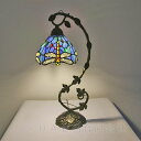 工芸品 ステンドグラスランプ 手作り テーブルランプ ティファニー 卓上ランプ ステンドグラス 北欧 ガラス工芸 アンティーク 書斎 寝室 綺麗な卓上照明 おしゃれ 読書灯 豪華 花柄 レトロ テーブルランプ ティファニー ランプ ステンドグラス 北欧