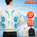 【2025進化版】空調作業服 空調ベスト 大風量 ファン付き 長袖 3D循環送風 3段階風量調節 ファン2個3個4個 50000mAhバッテリー付属 通気性 サ...