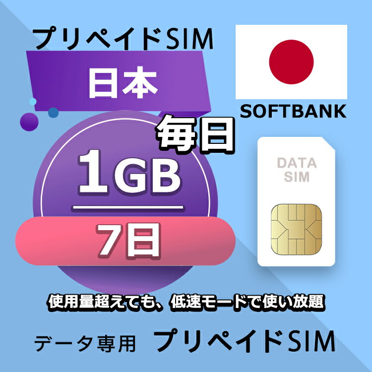 ץڥSIM 1GB 7 sim ʰSIM SIMץ꡼   ǡ SB+ LTEб