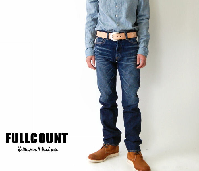 【FULLCOUNT (フルカウント) 】1108ジンバブエコットン タイトストレートデニム 80% ...