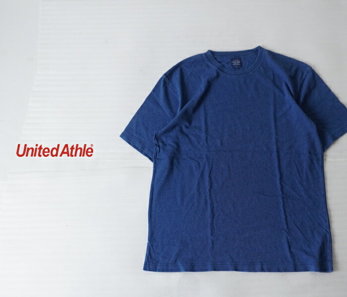 Rakuten - United Athle ユナイテッド アスレ クルーネック 5.3ozインディゴTシャツ ライトインディゴ 半袖Tシャツ