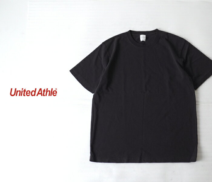 Rakuten - United Athle ユナイテッド アスレ ヴィンテージ ピグメント加工 5.6オンス クルーネック 半袖Tシャツ ブラック