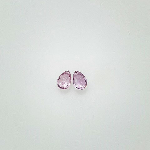 ピンクサファイア ブリオレット2個セット 合計0.47ct ルース ピンクサファイア ブリオレット2個セット 合計0.47ct ルース