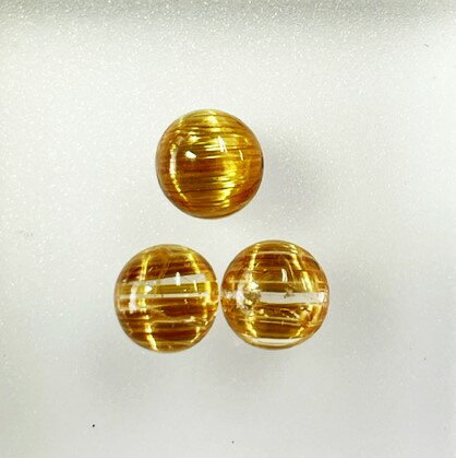 ルチルクォーツ　キャッツアイ3個合計　　6.06ct　ルース