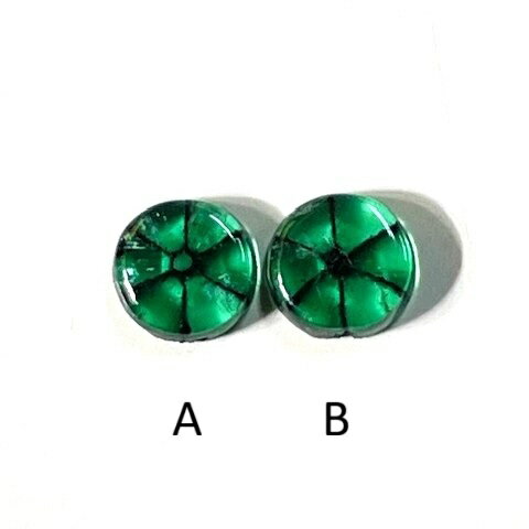 エメラルド　トラピッチ　A-0.756ct 　B-0.709ct ＜br＞コロンビア産　ソーティング付き